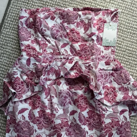 Tuckernuck Hyacinth House Rosewood Floral Roxanne Midi Dress - Picture 8 of 11